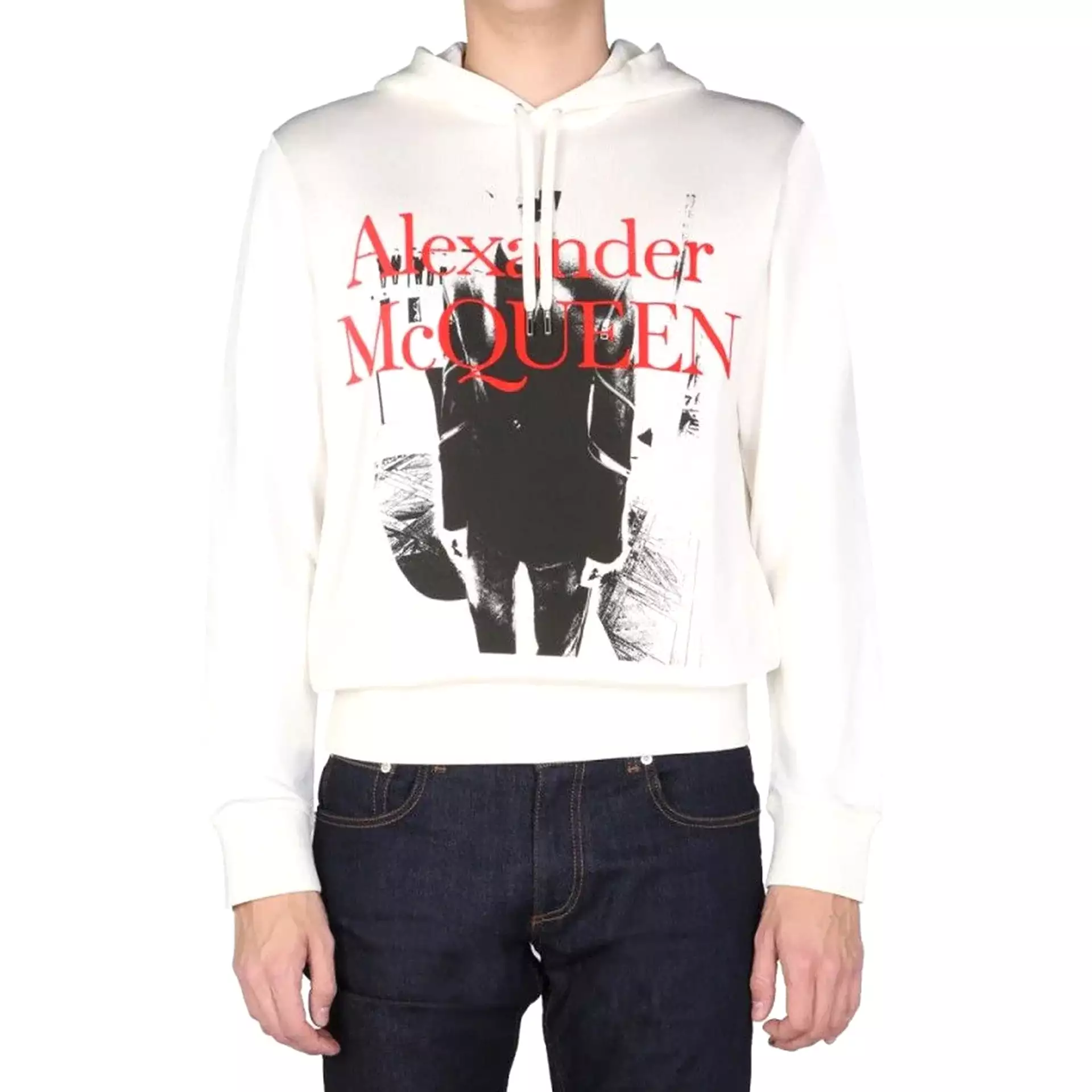 Alexander McQueen - Felpa con cappuccio e logo