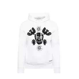 Alexander Mcqueen - Felpa con cappuccio in cotone con logo