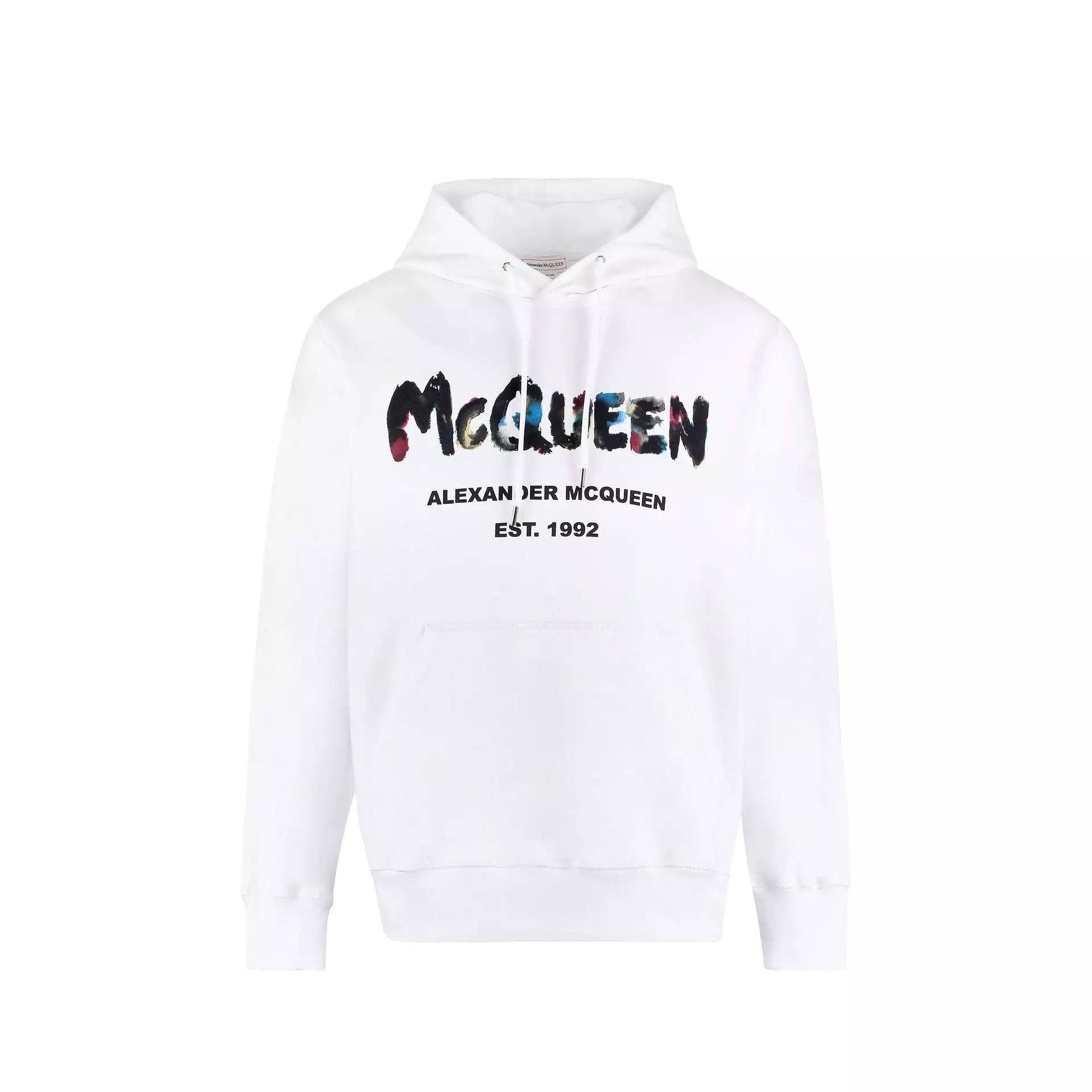 Alexander Mcqueen - Felpa con cappuccio in cotone con logo