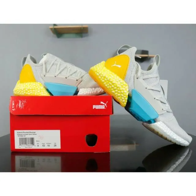 AUTHENTIC Puma Hybrid Rocket Runner Peacoat Spectra Yell...