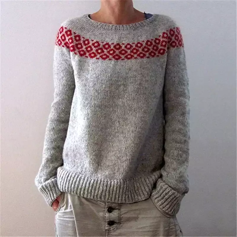 Autumn knitting Oversize Women' Sweater O-neck Long Sleeve Loose Sweaters Female Winter Casual Warm Elegant Lady Clothes