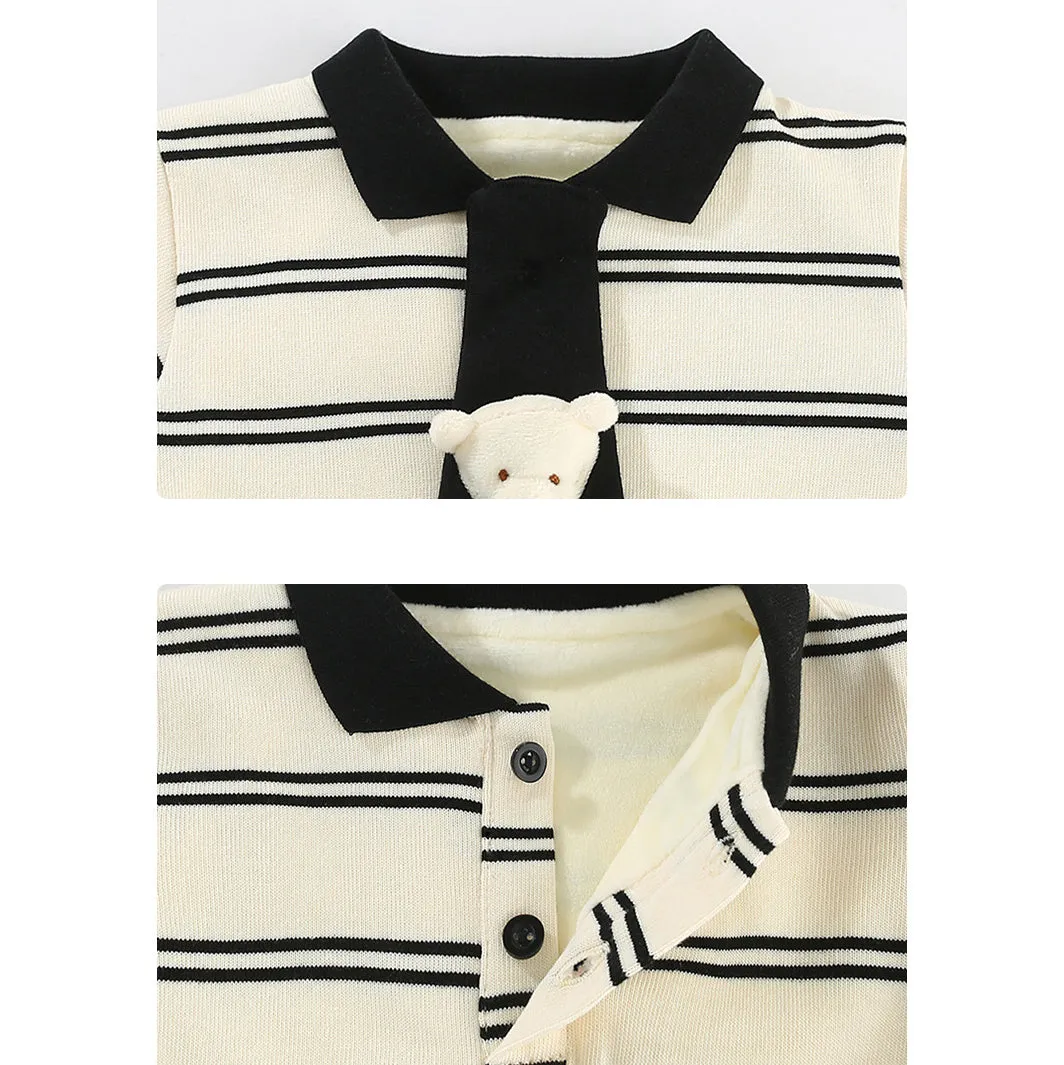 Baby Boys Striped Jumpsuits Wholesale 231019105