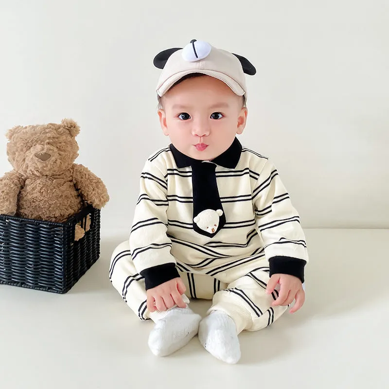 Baby Boys Striped Jumpsuits Wholesale 231019105