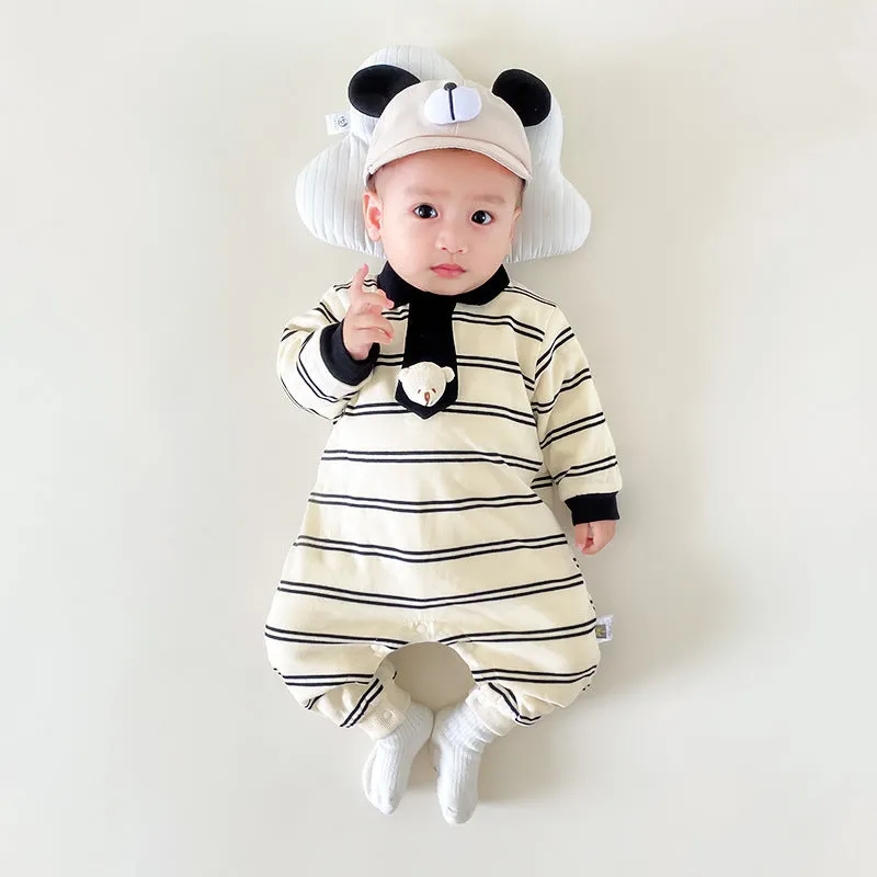 Baby Boys Striped Jumpsuits Wholesale 231019105