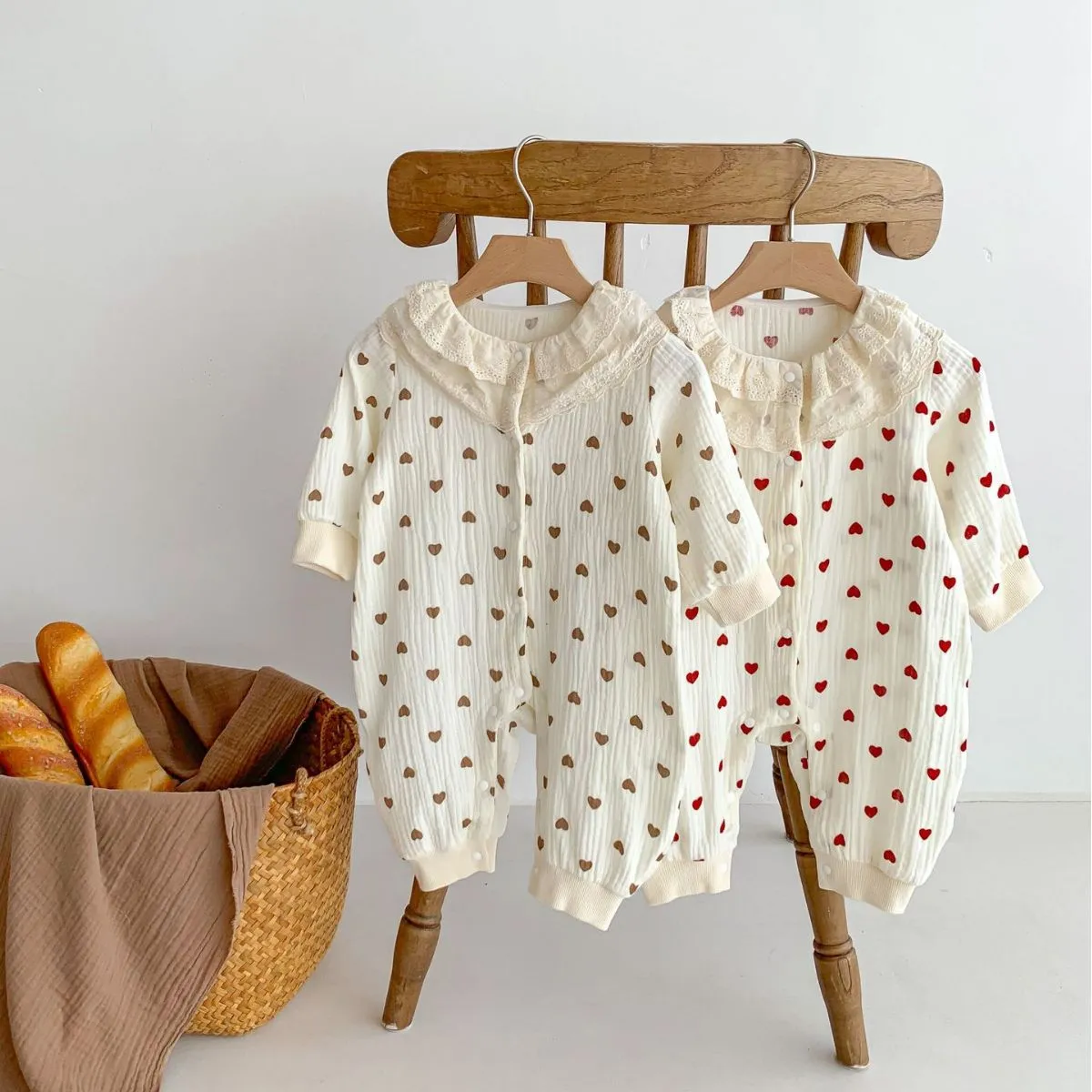 Baby Kid Girls Love heart Print Jumpsuits Wholesale 23101936