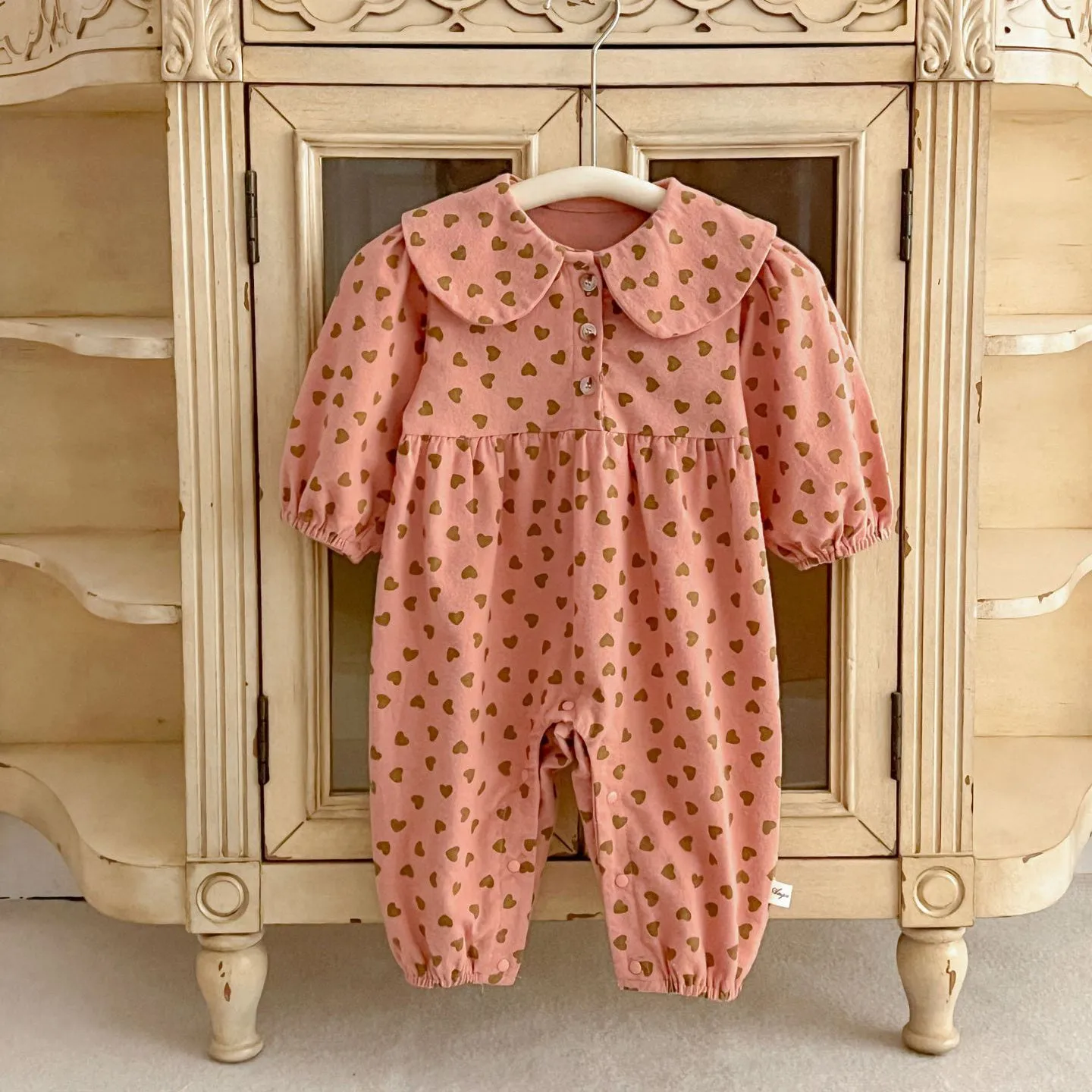 Baby Kid Girls Love heart Print Jumpsuits Wholesale 240111153