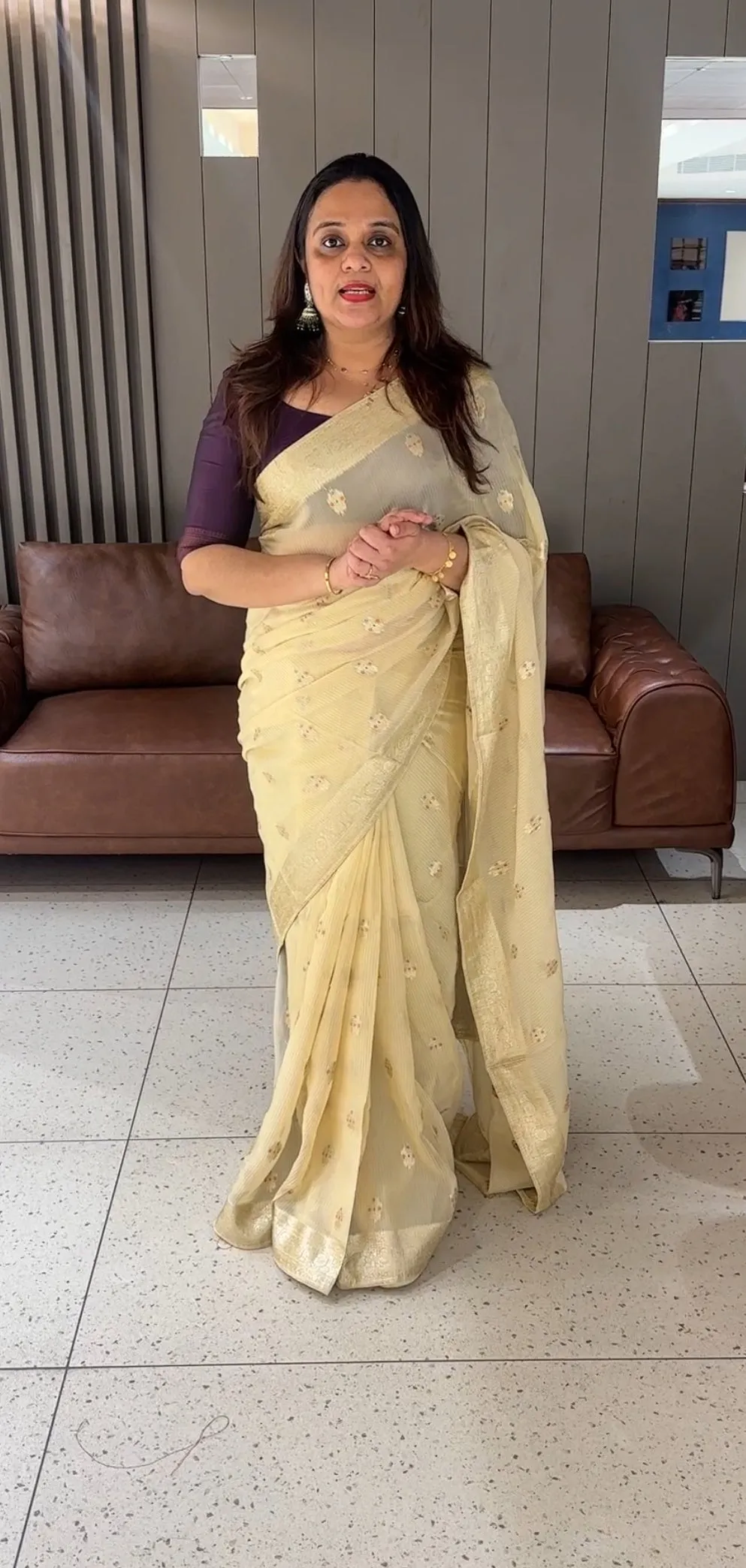 BANARASI TISSUE SAREES - IHA 15076