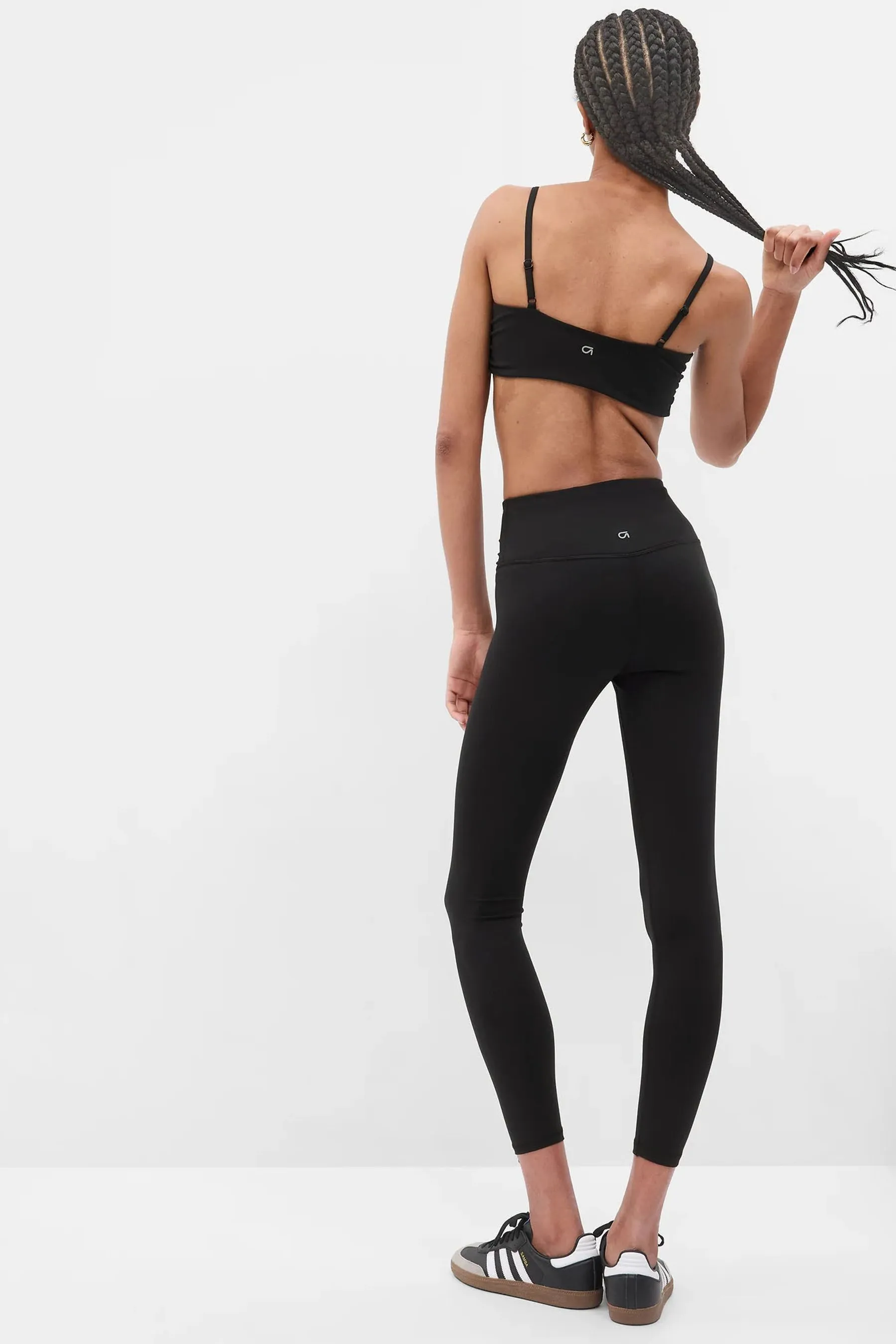 Black High Rise Power Ruched Leggings