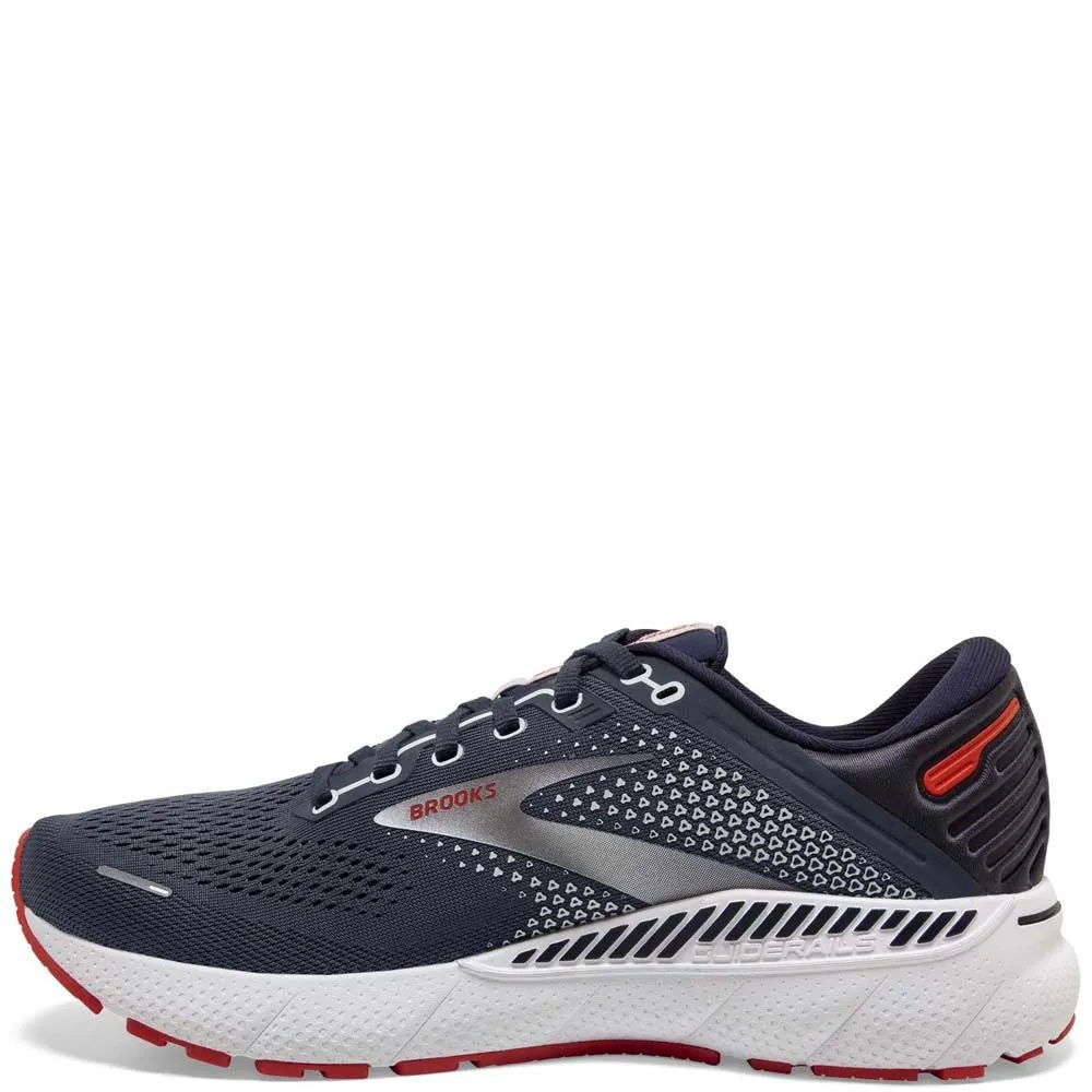 Brooks Mens Adrenaline 22 Athletic Shoes- Peacoat/India