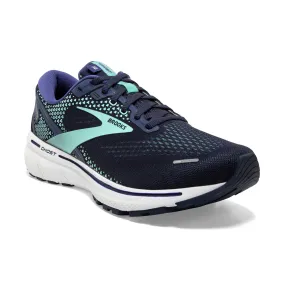 Brooks Womens Ghost 14 Lightweight Athletic Shoe- Peacoat/Yucca/Navy