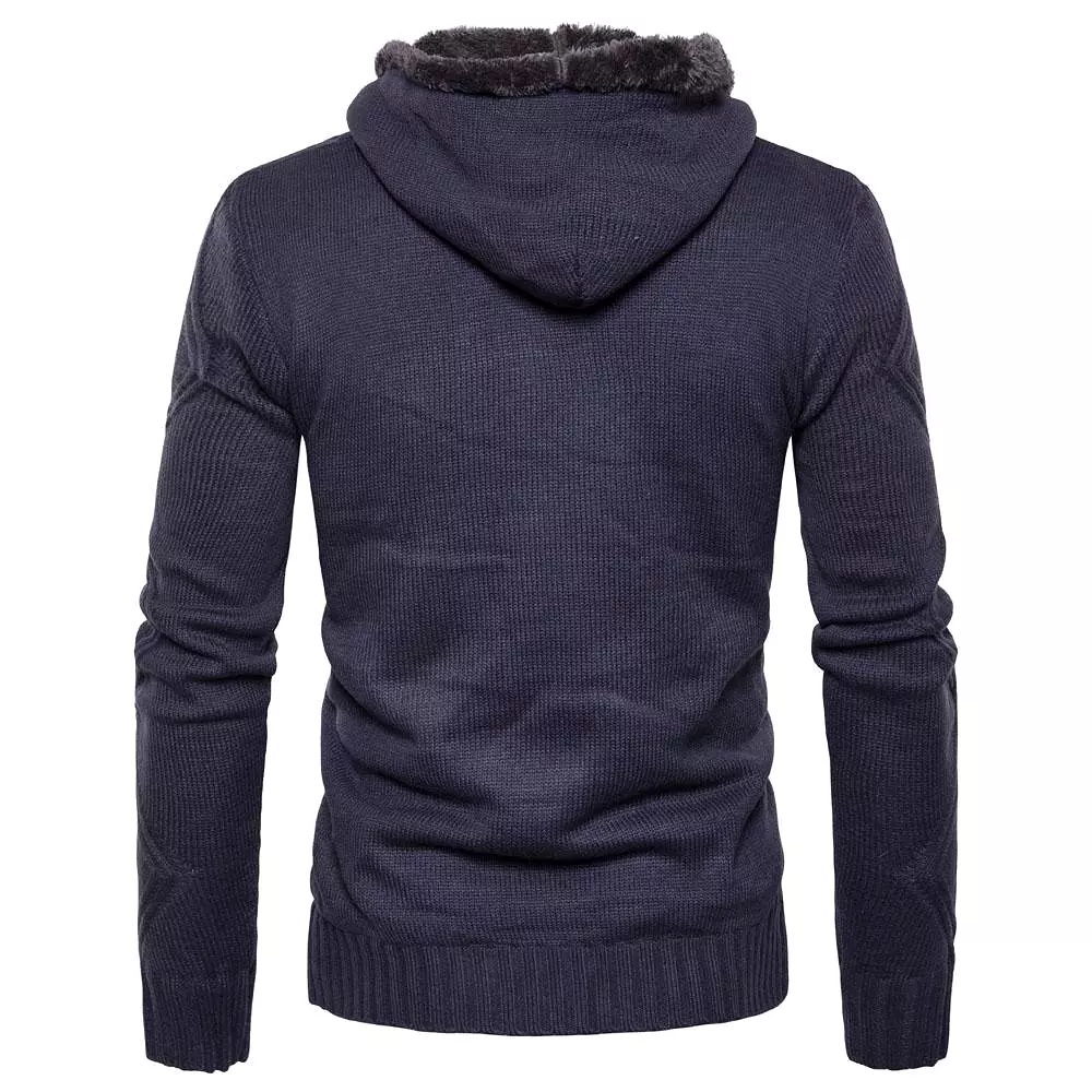 Buckle Cardigan Sweater For Men