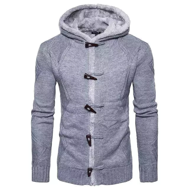 Buckle Cardigan Sweater For Men