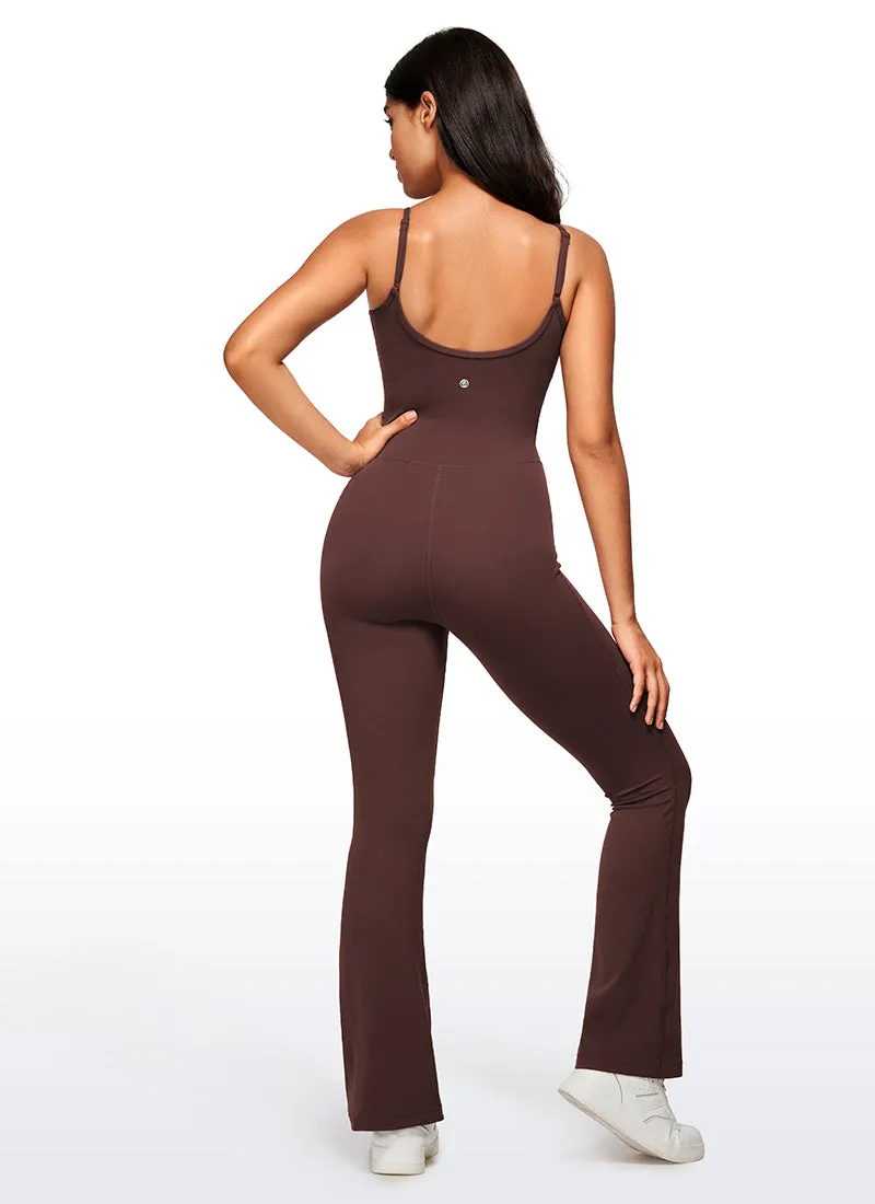 Butterluxe Flare Jumpsuits Build-in Bra Bodysuits 30''