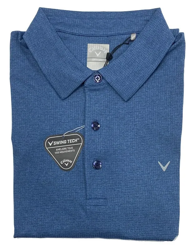 Callaway SS Classic Jacquard Peacoat Polo 