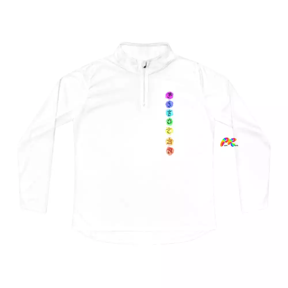 Chakra Circles Women's Quarter-Zip Sweater