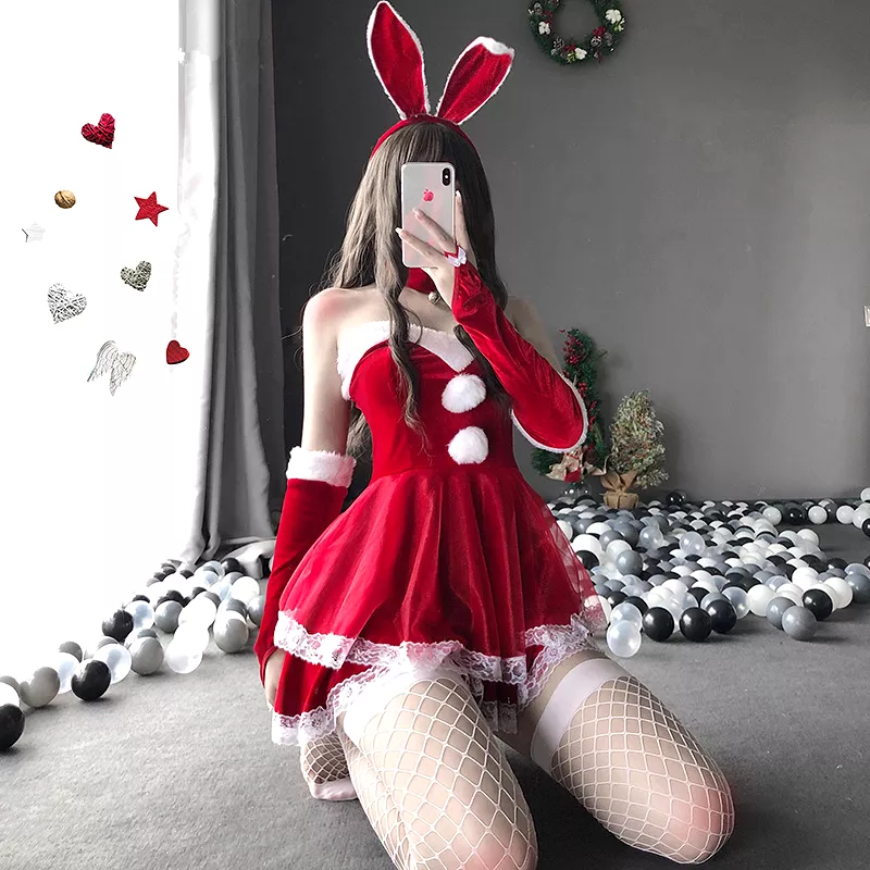 Christmas Bunny Girl Suit AD12553