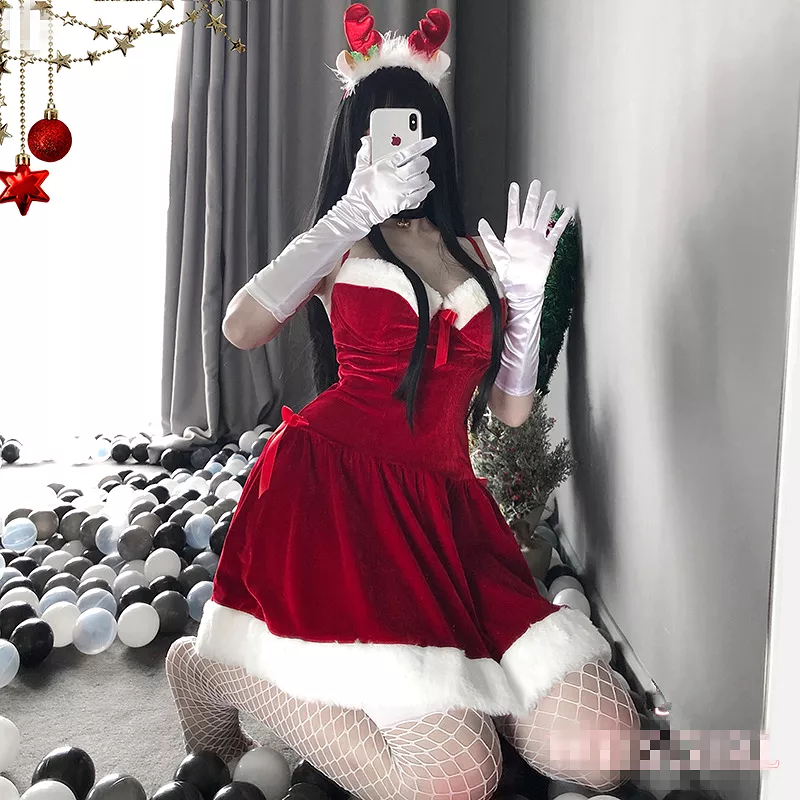 Christmas Plush Dress AD12558