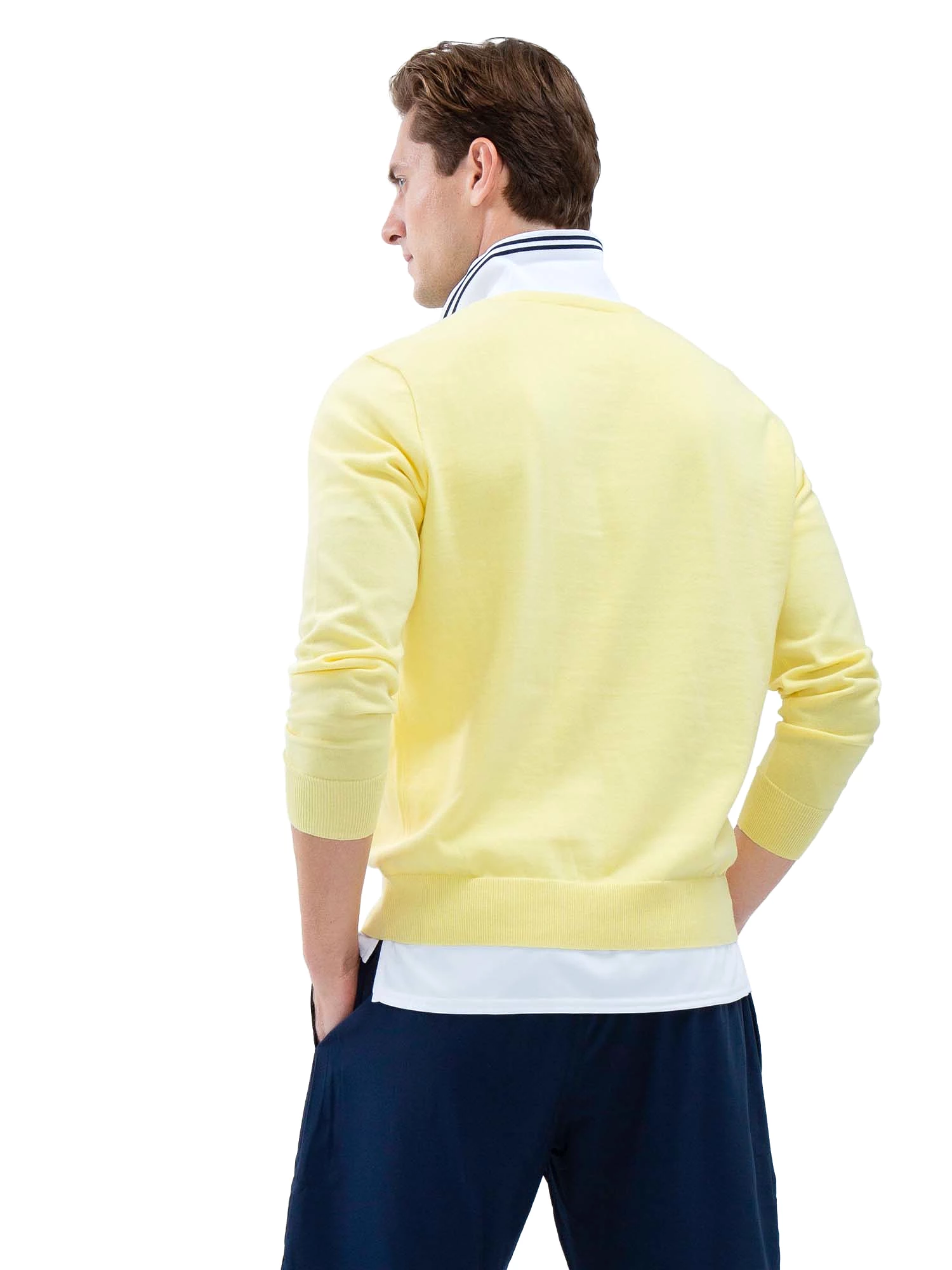 Classic V Neck Sweater - Lemonade