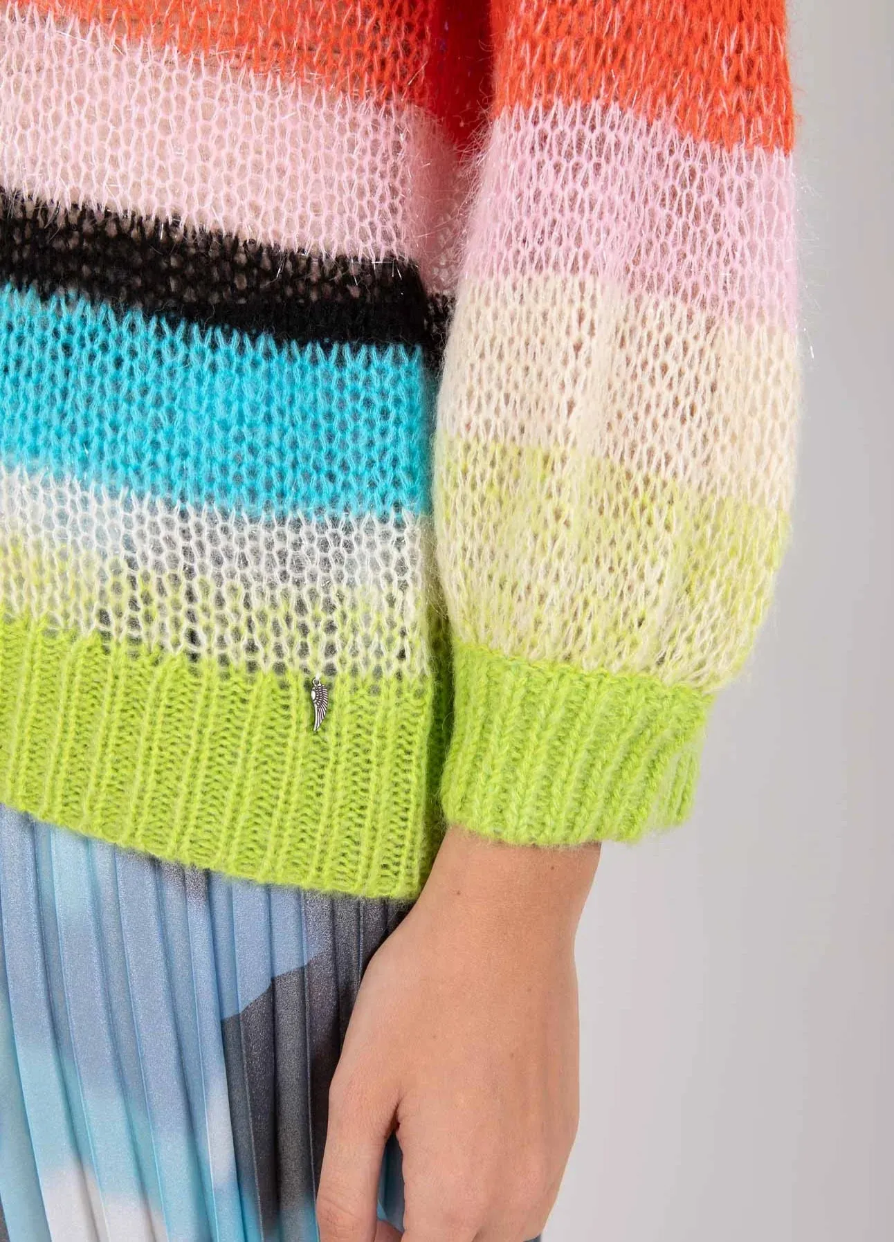 Coster Copenhagen - Striped Knit Aqua Rainbow