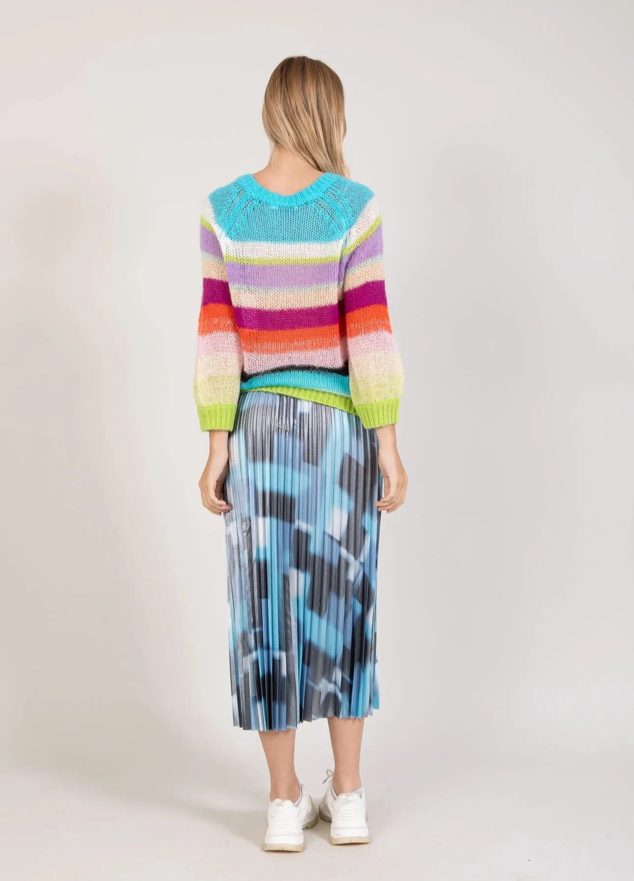 Coster Copenhagen - Striped Knit Aqua Rainbow