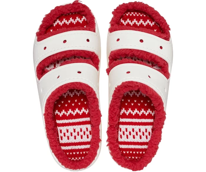 Crocs Unisex Classic Cozzzy Holiday Sweater Sandal - Multi