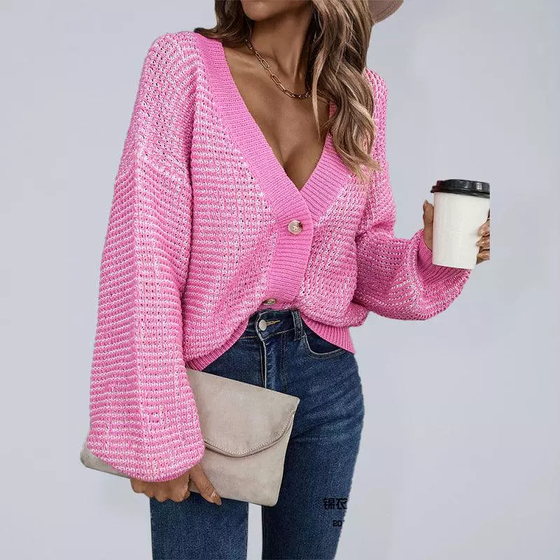 Cropped Amazon Cardigan Sweater