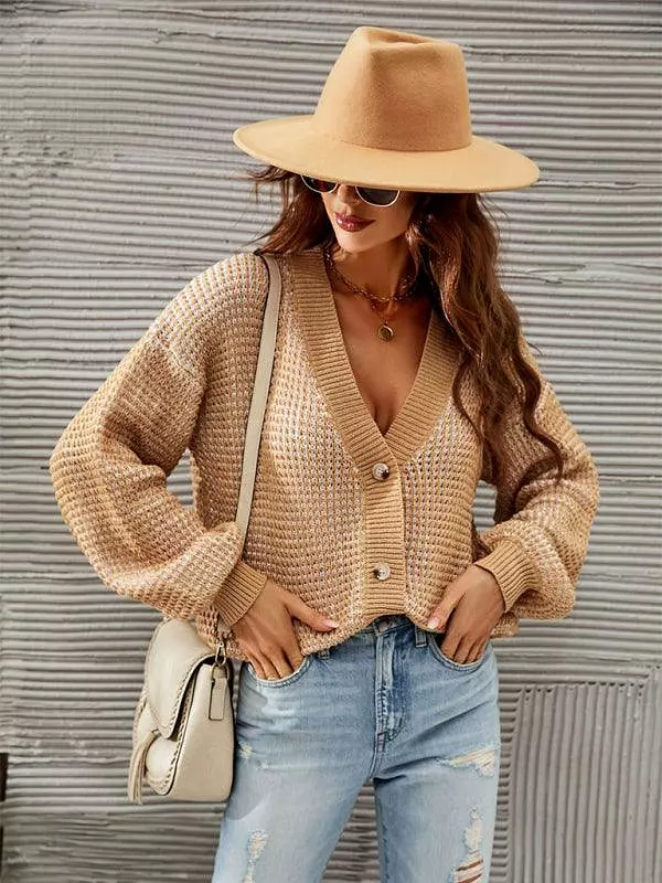 Cropped Amazon Cardigan Sweater