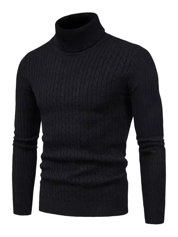 Cross-Border Slim Fit Turtleneck Men Sweater