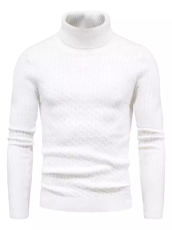 Cross-Border Slim Fit Turtleneck Men Sweater