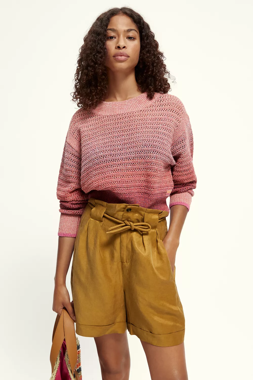 Degrade Multi-Color Pullover | Pink Punch Melange