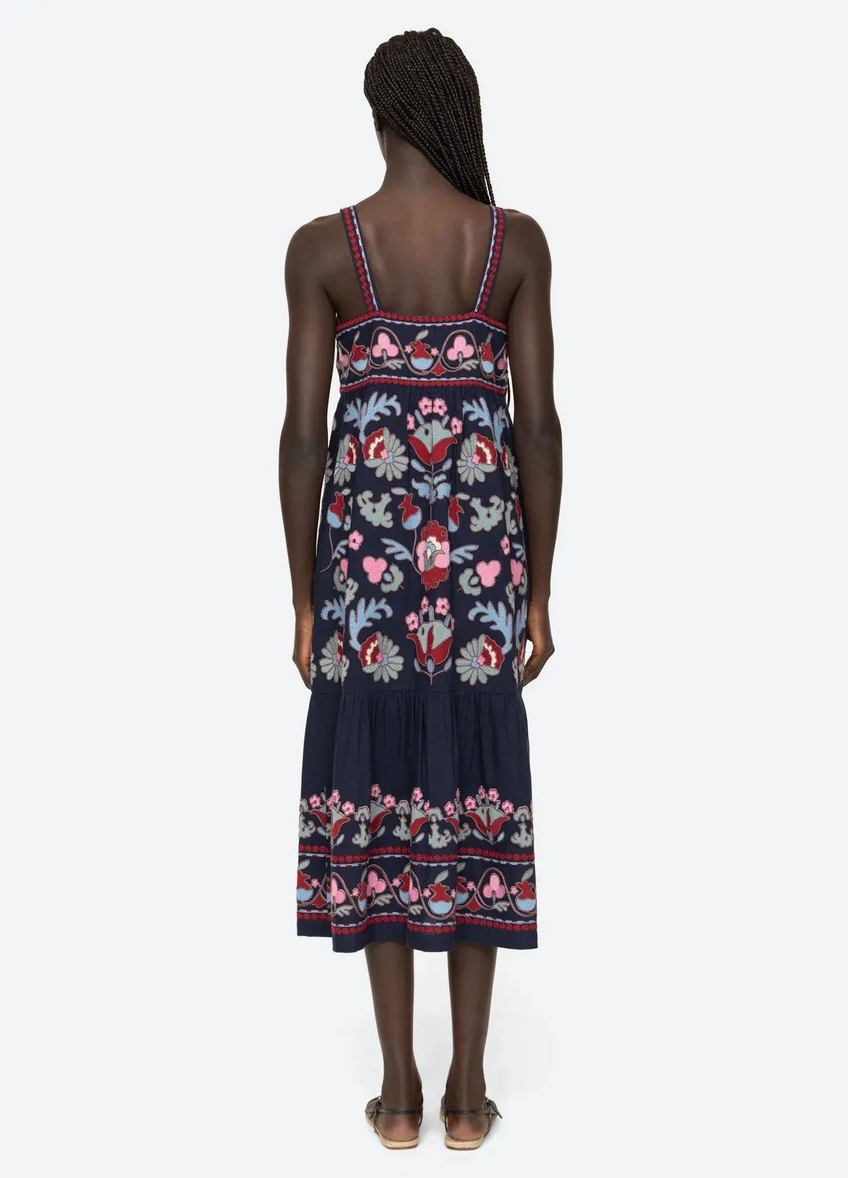 Eclisse Embroidery Slip Dress