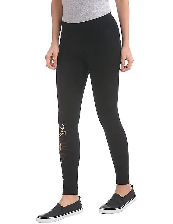 EdHardy Women Printed Studded Leggings