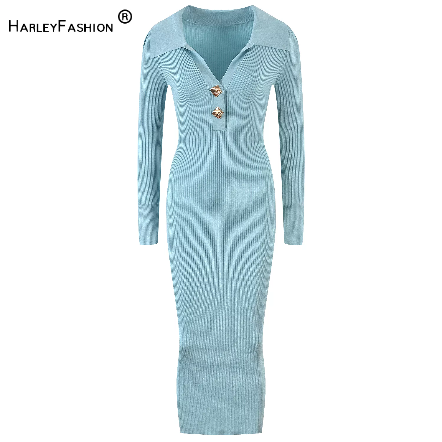 Elegant V-neck Hot Sale 2022 Women Thicken Sweater Autumn Winter Knitted Belted Female Office Soft Dresses