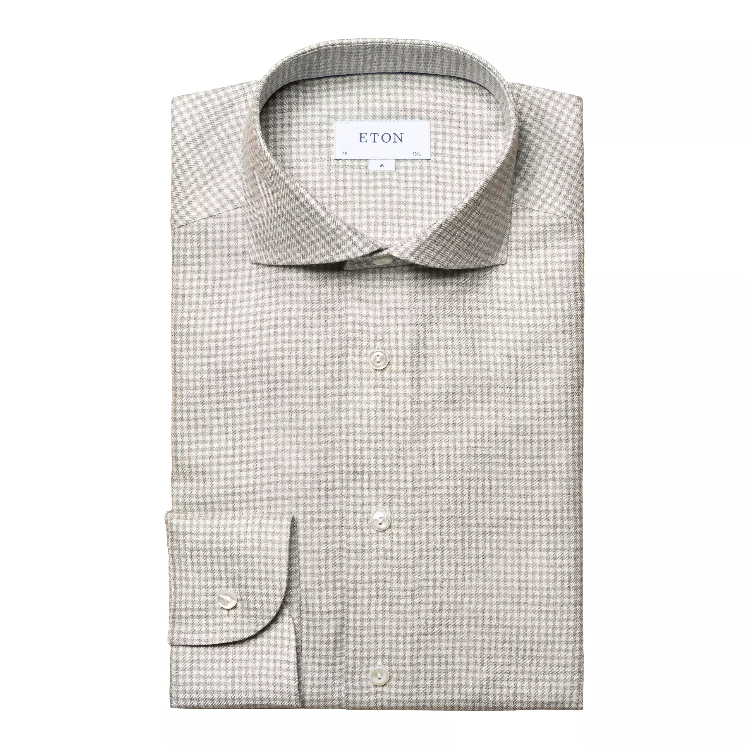 Eton Elite Slim Fit - Micro Checked Shirt