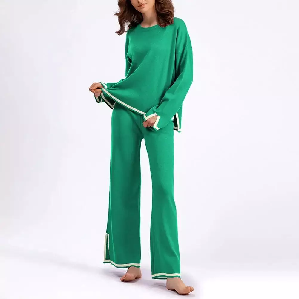 Flayer Pants Women Sweater Set