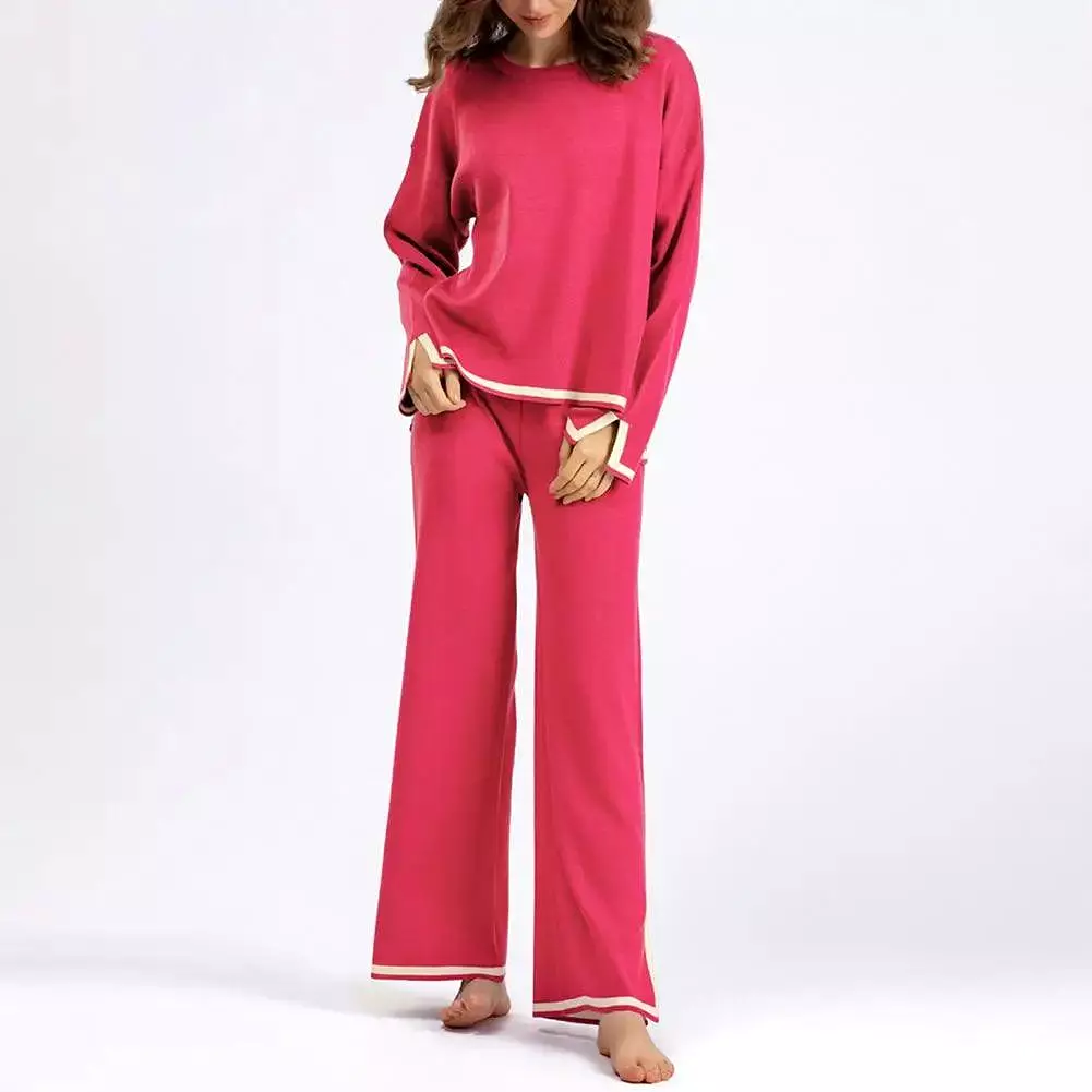 Flayer Pants Women Sweater Set