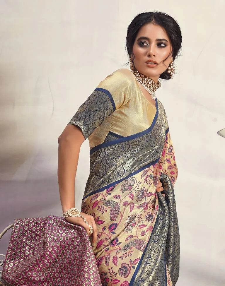 Golden Silk Woven Sarees