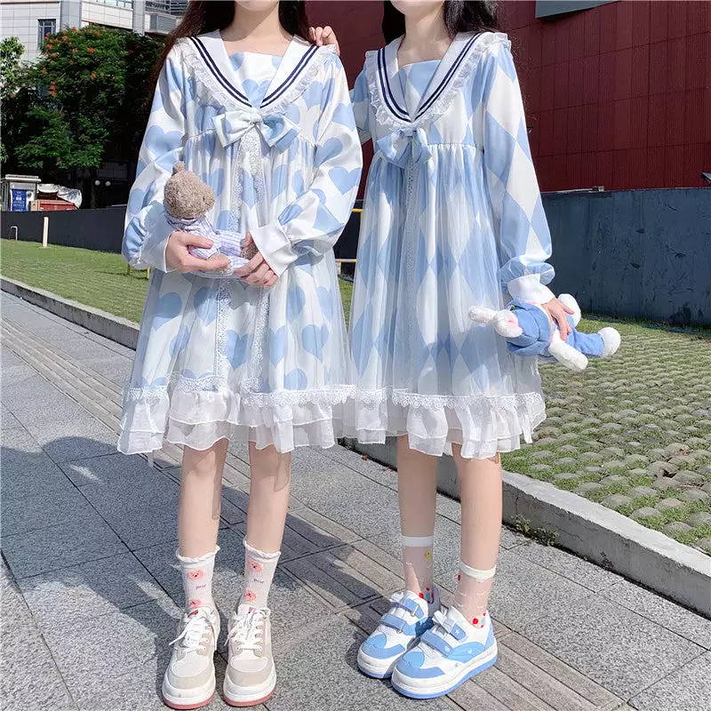 Japanese Lolita Navy Dress AD12711