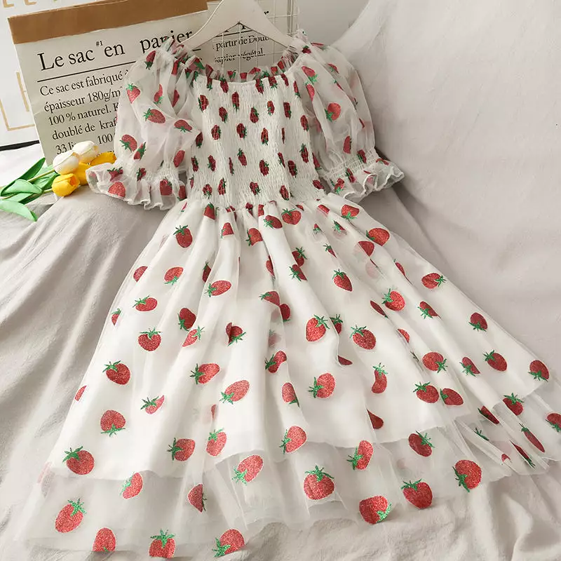 Kawaii Strawberry Dress AD210007