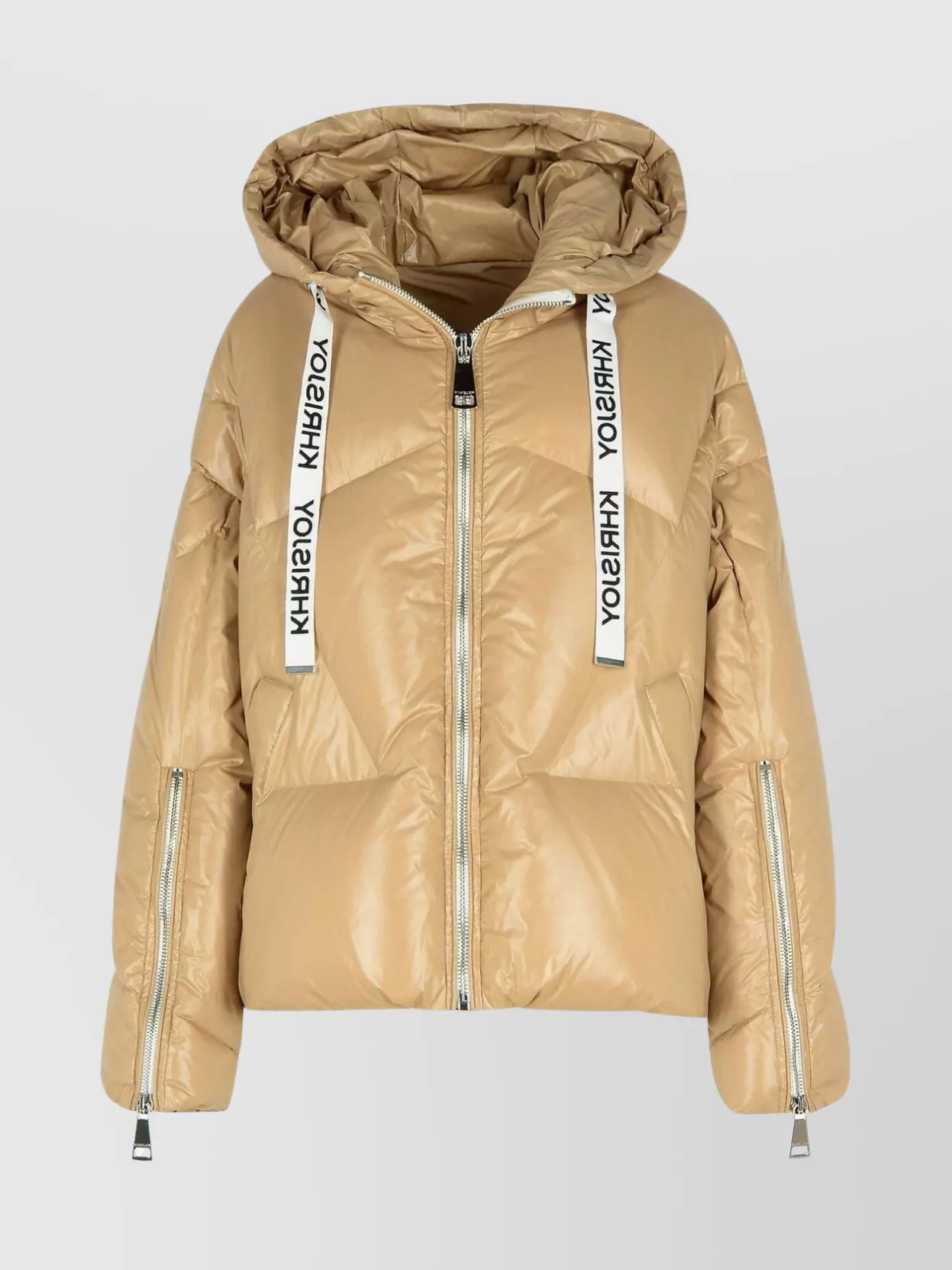 Khrisjoy   Shiny down hooded jacket