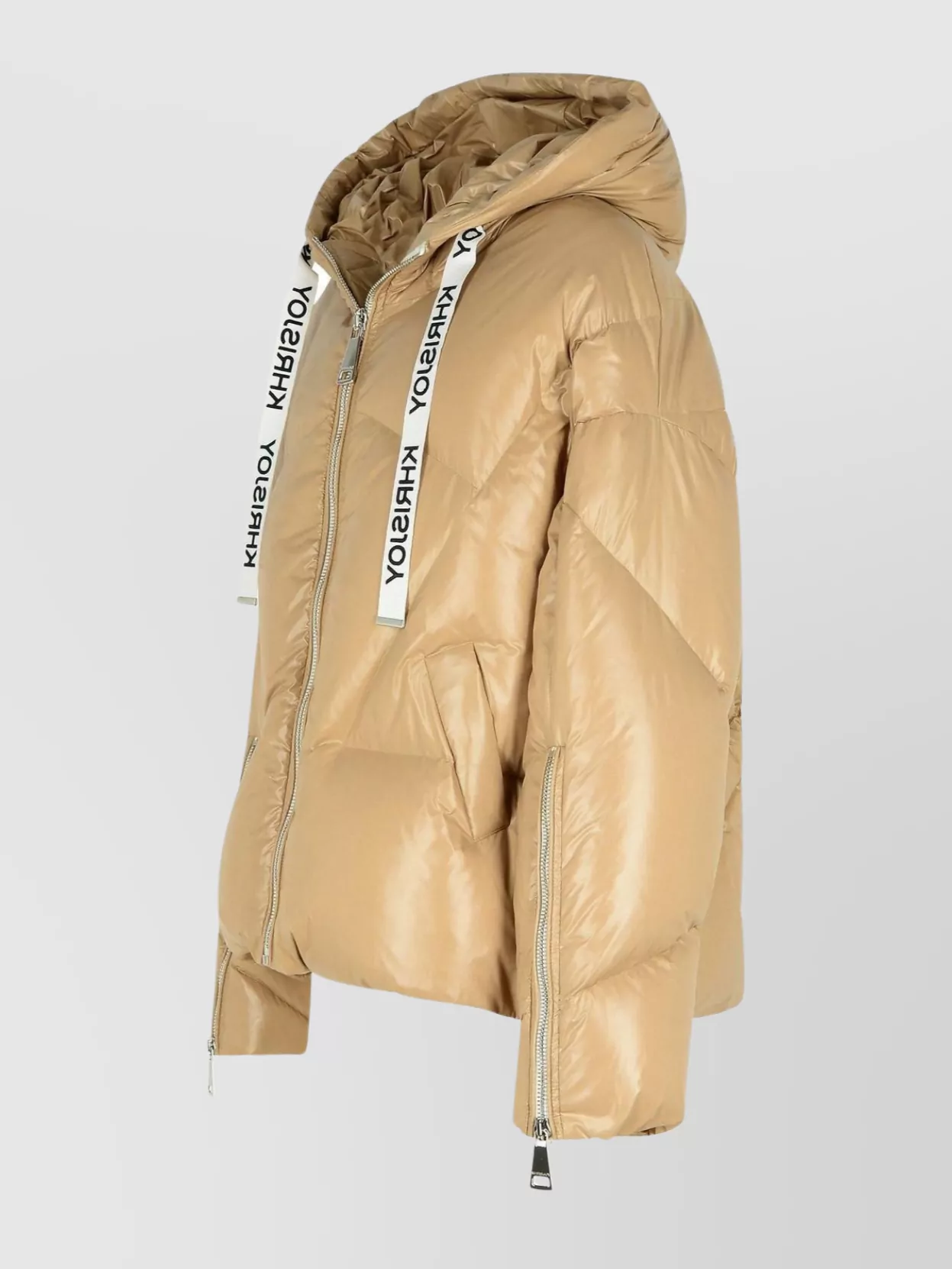 Khrisjoy   Shiny down hooded jacket