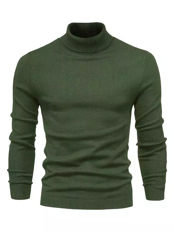 Knitwear Turtleneck Men Pullover Sweater