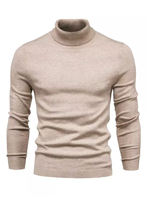 Knitwear Turtleneck Men Pullover Sweater