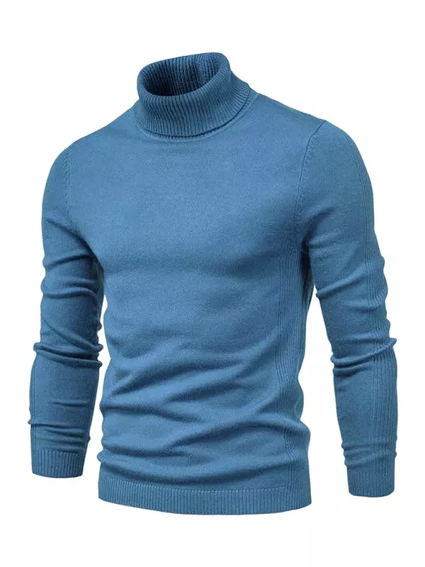 Knitwear Turtleneck Men Pullover Sweater