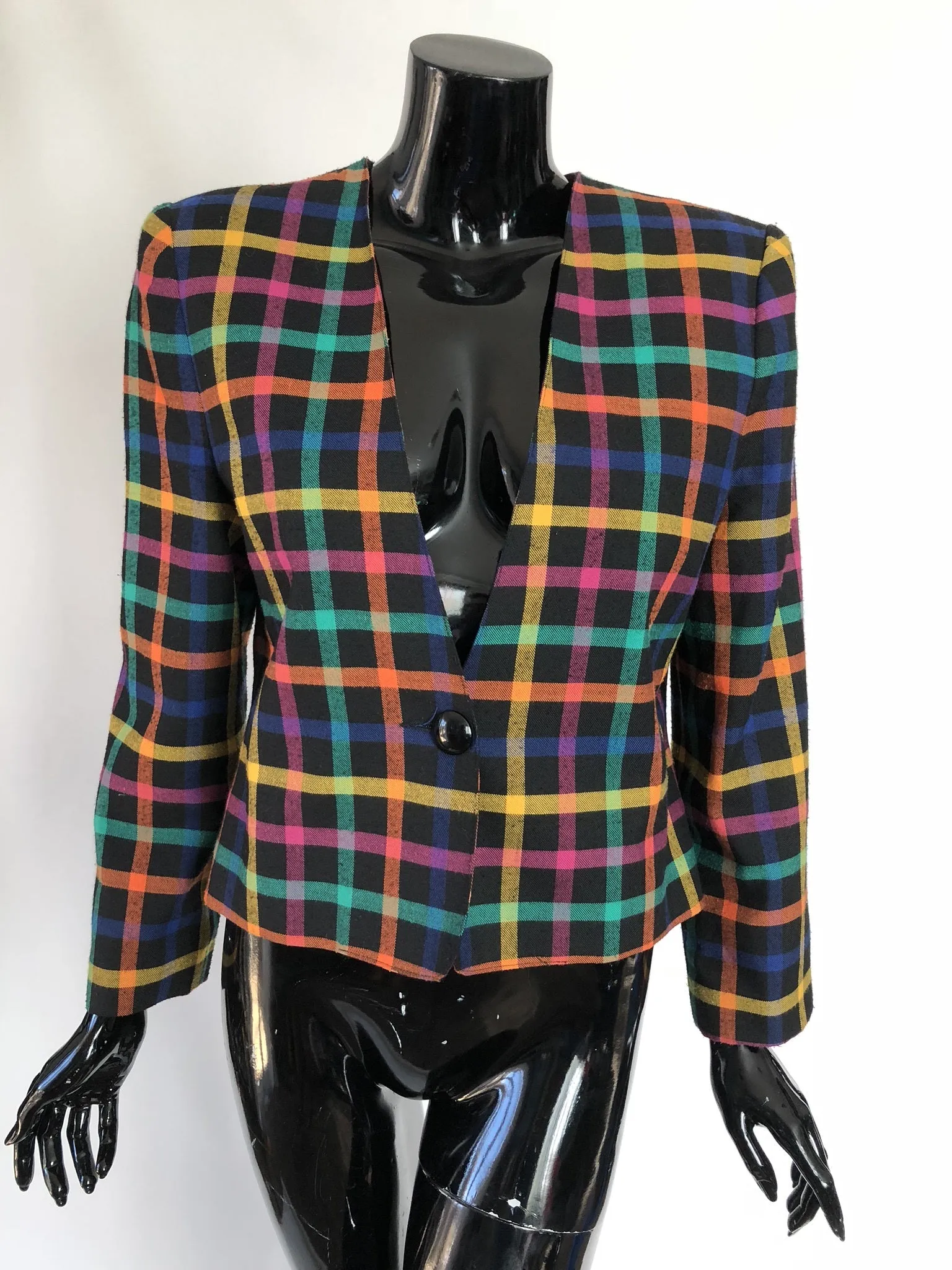 Live: 177 Candy Girl Plaid Blazer