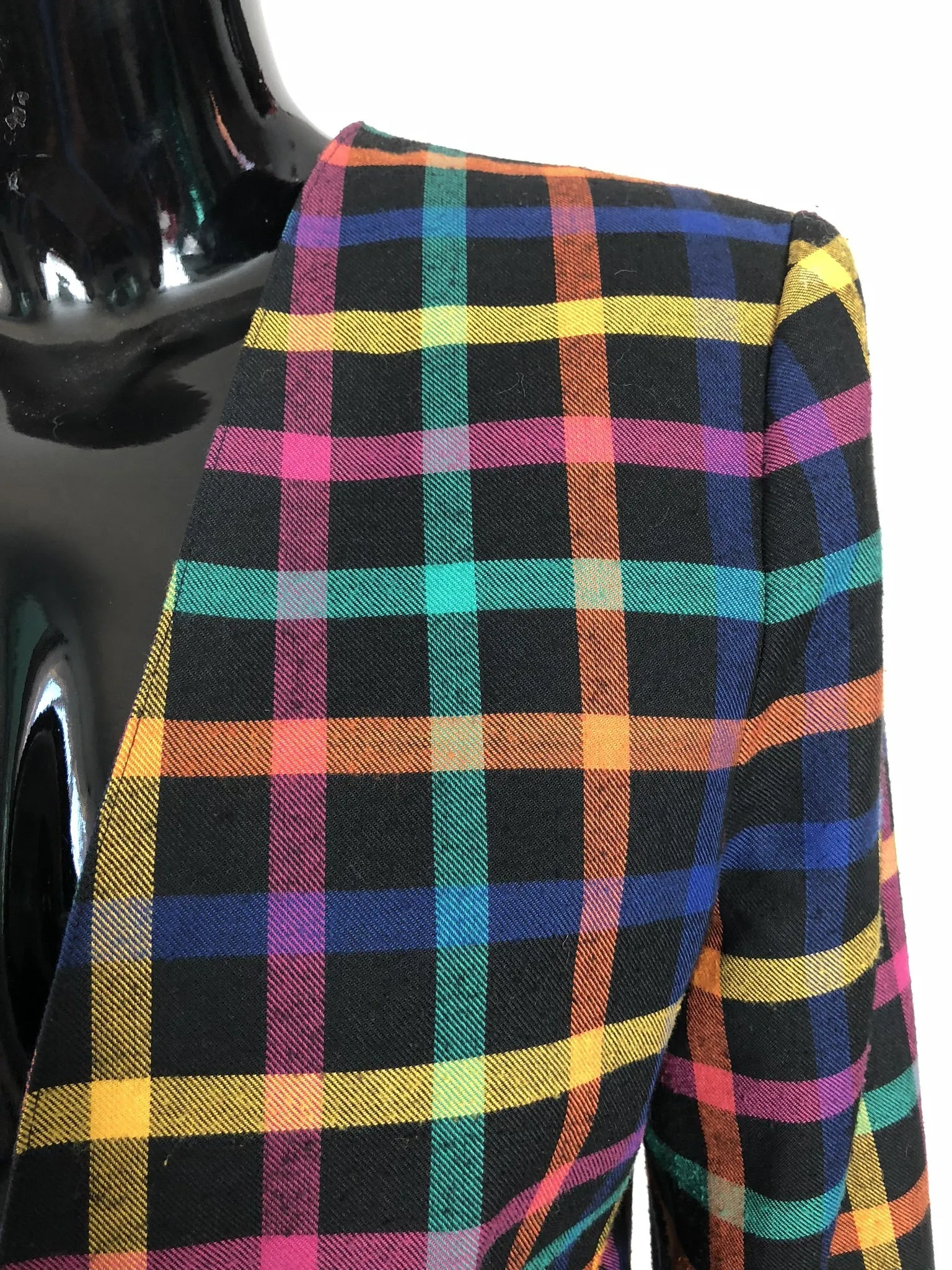 Live: 177 Candy Girl Plaid Blazer