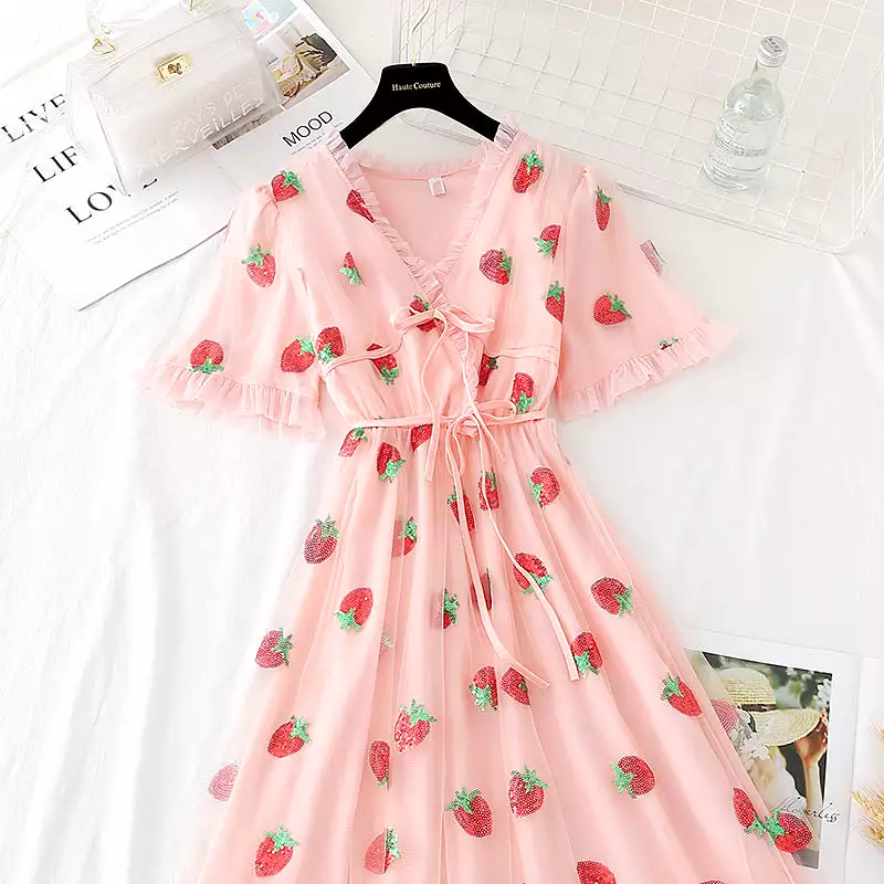 Lovely Strawberry Dress AD210199