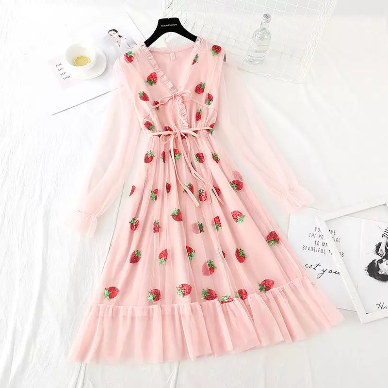 Lovely Strawberry Dress AD210199