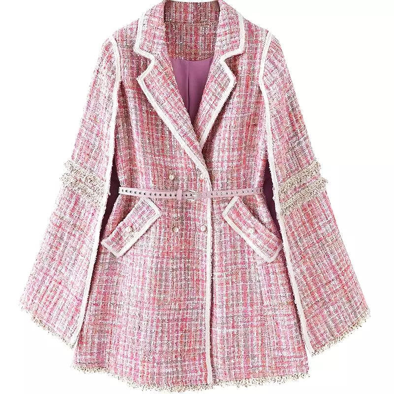 Luxury Pink Coat For Women