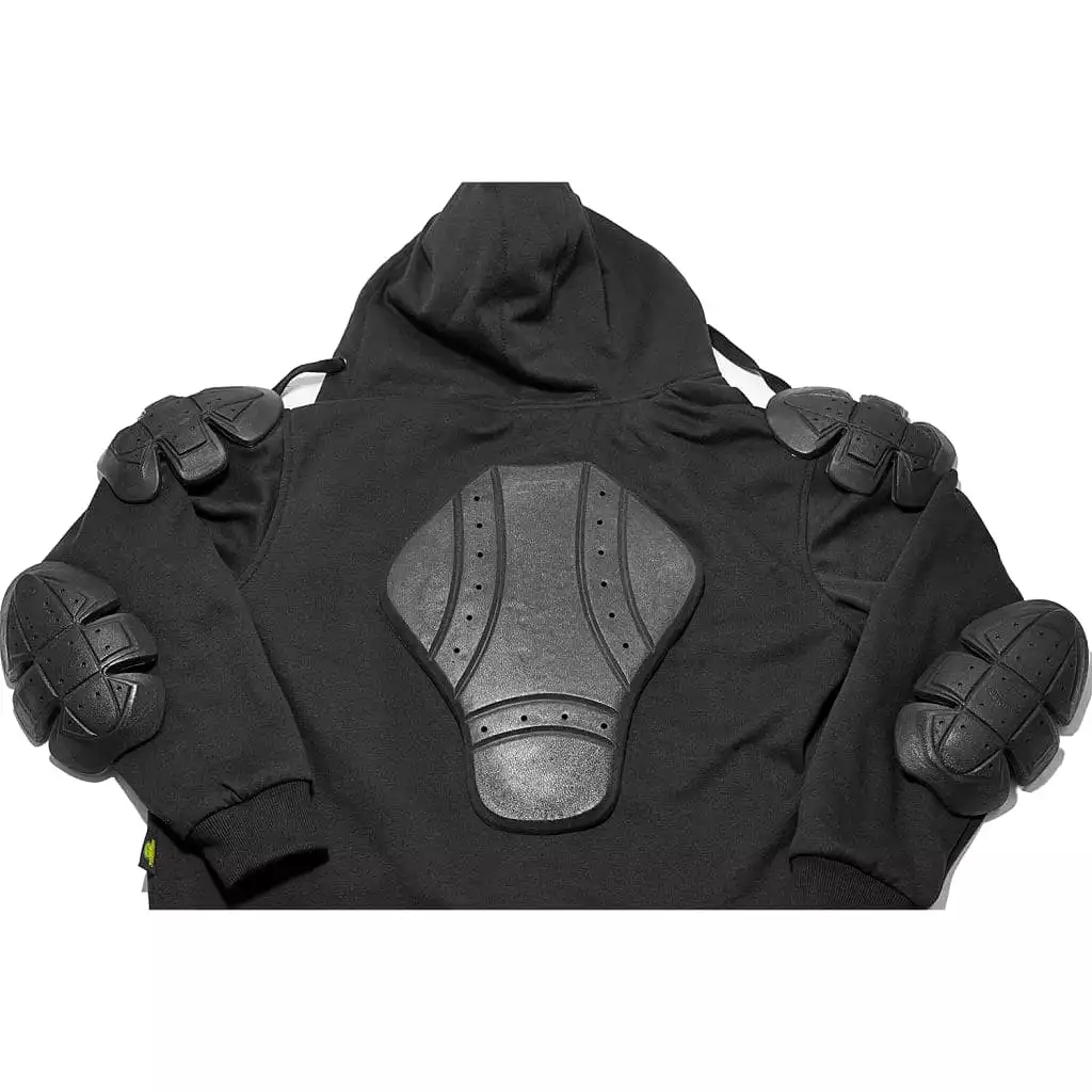 MEN MOTORCYCLE FLEECE HOODIES REINFORCED WITH KEVLAR